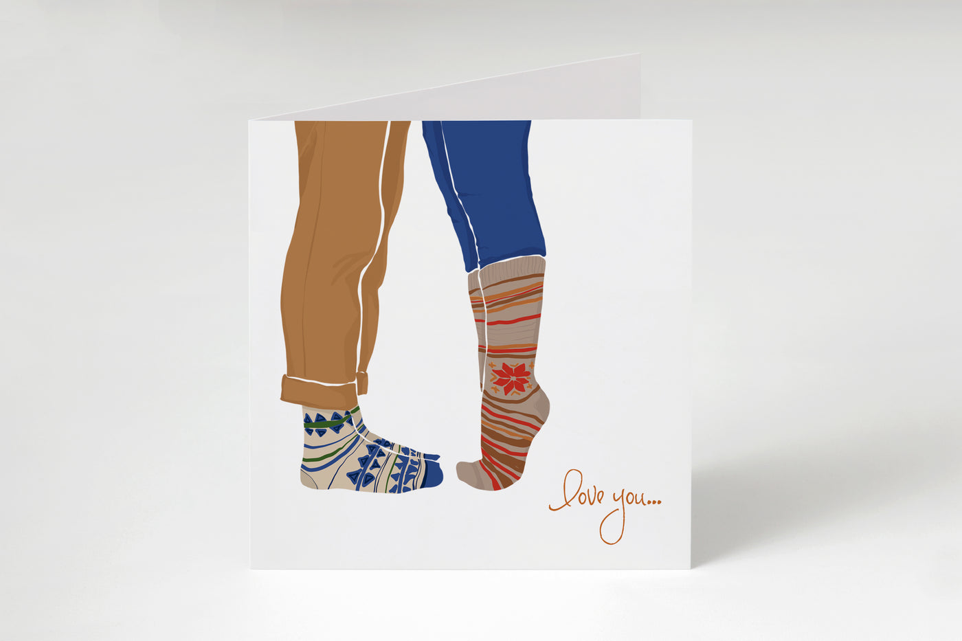 Valentines Day Card, Greeting Card For Your Girlfriend Or Boyfriend, Cute Boho Hygge Design Perfect For Anniversary Wedding Or Just Because