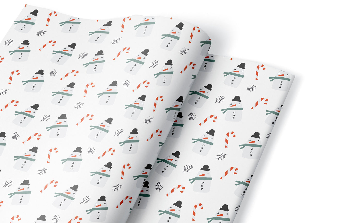 Wrapping paper, Boho holiday pattern, Xmas gift wrap sheets, Snowman Christmas wrap, Wrapping paper rolls for corporate gifts, wps0145