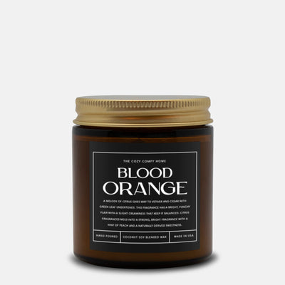 Blood orange hand poured candle, Scented Candle, Coconut soy wax candle, Vegan candle, Gift for her, Gift For mom, Gift for Sister