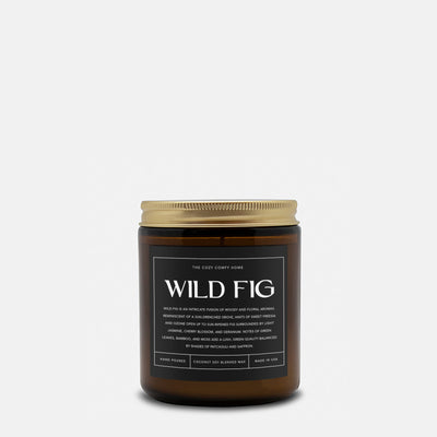 Wild Fig hand poured candle, Scented Candle, 4 oz and 9 oz Coconut soy wax candle, Vegan candle, Gift for her, Gift For mom, Gift for Sister