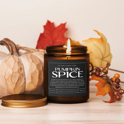 Pumpkin Spice hand poured candle, Scented Vegan Candle, 4 oz and 9 oz Coconut soy wax candle, Gift for her, Gift For mom, Gift for Sister