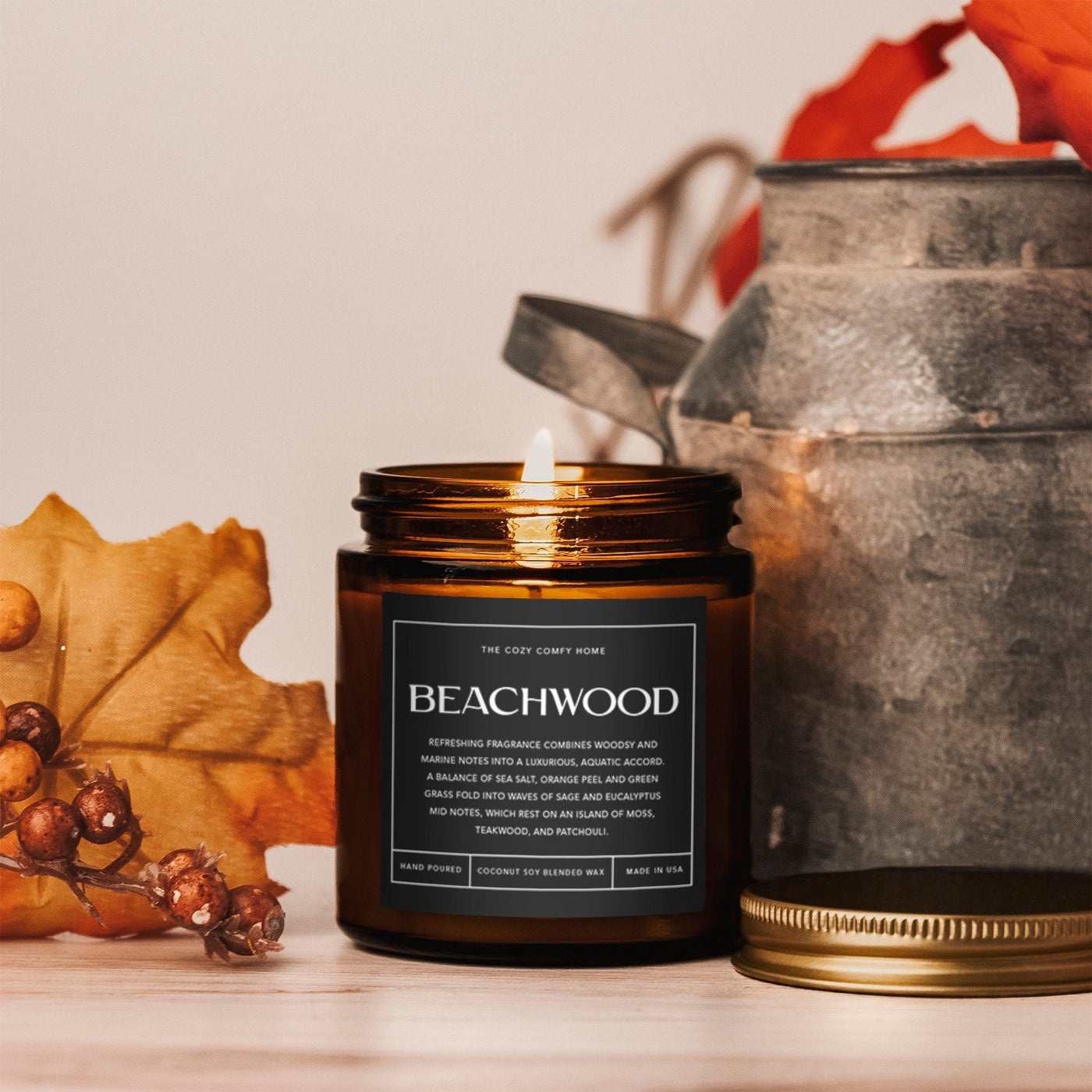 4oz Beachwood Candle